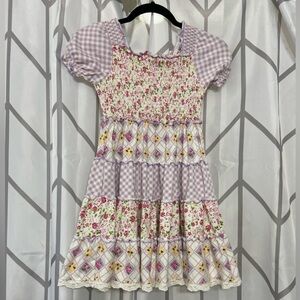 Matilda Jane Size 8 Enchanted Garden Magic Garden Smocked Dress